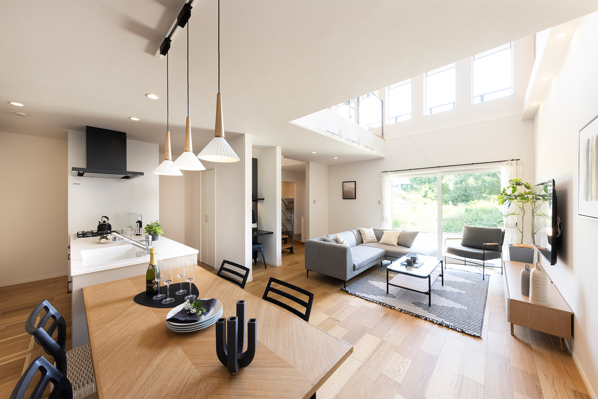 リビング上部吹抜