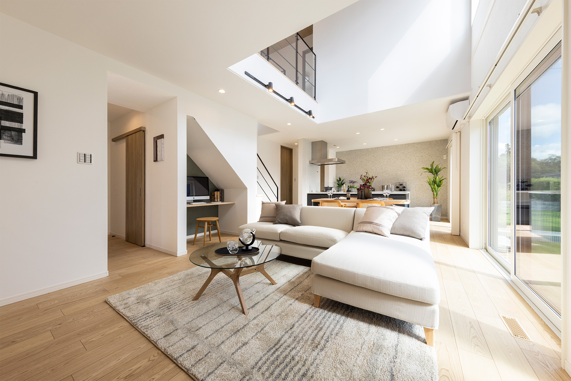 リビング上部吹抜