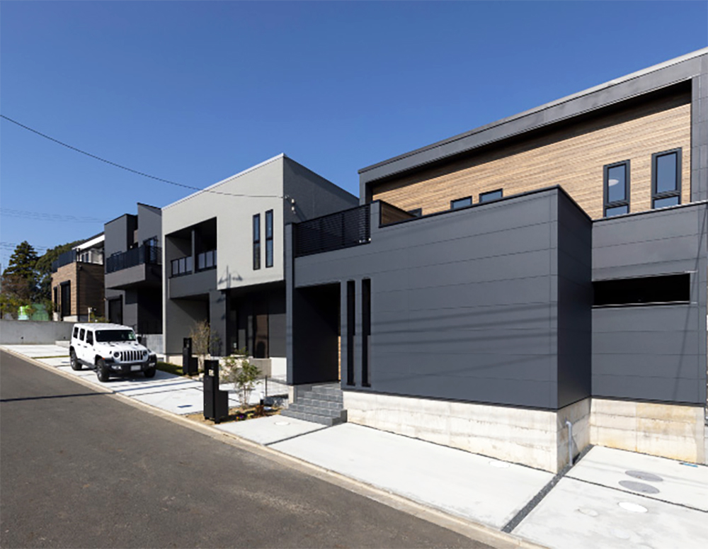 弊社分譲地街並み写真