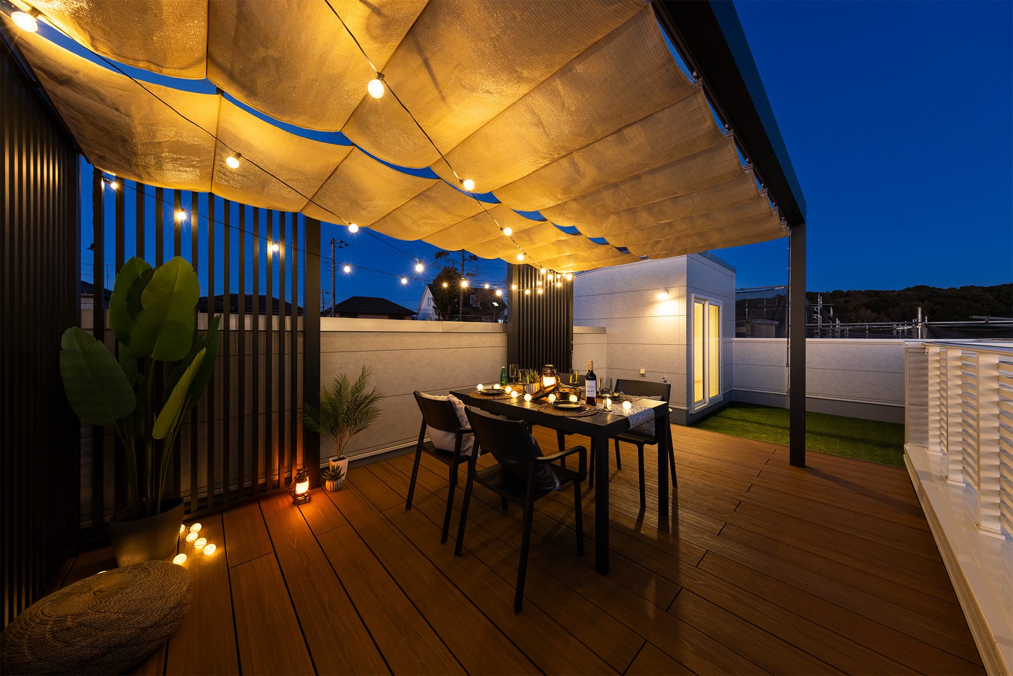 広々とした屋上でアウトドアが楽しめるソラニワ。