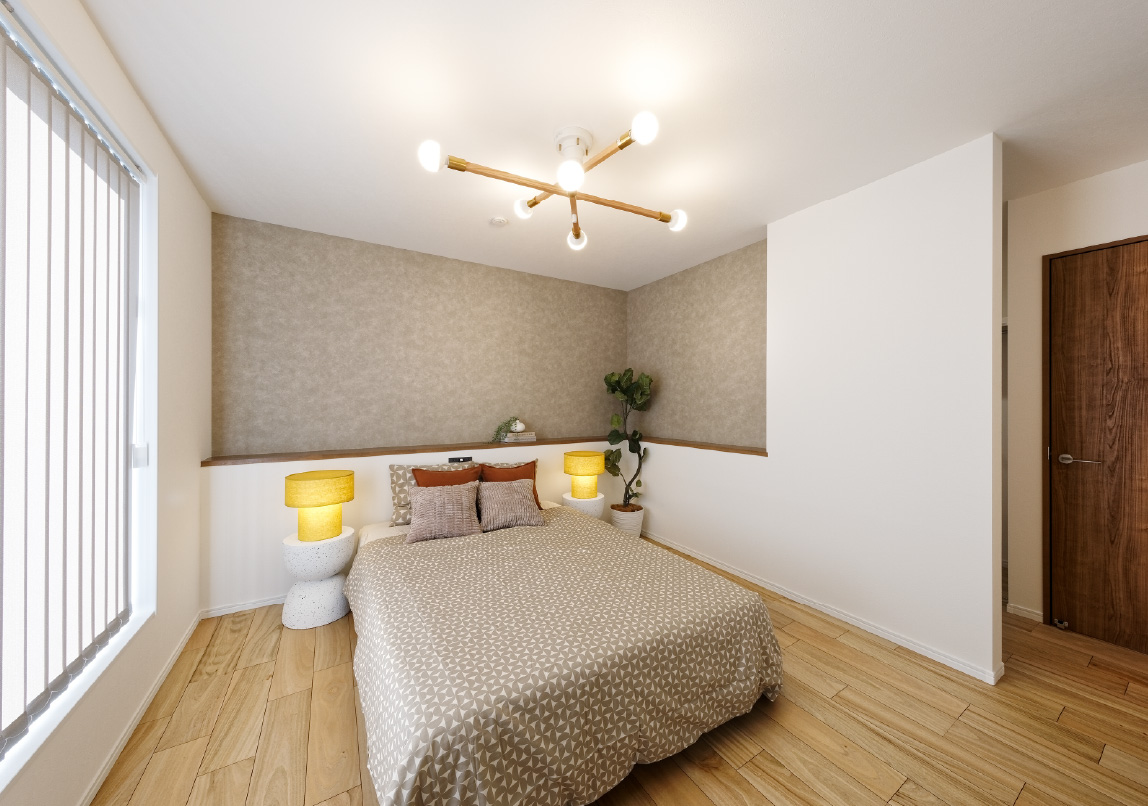 7.8帖の広々とした主寝室