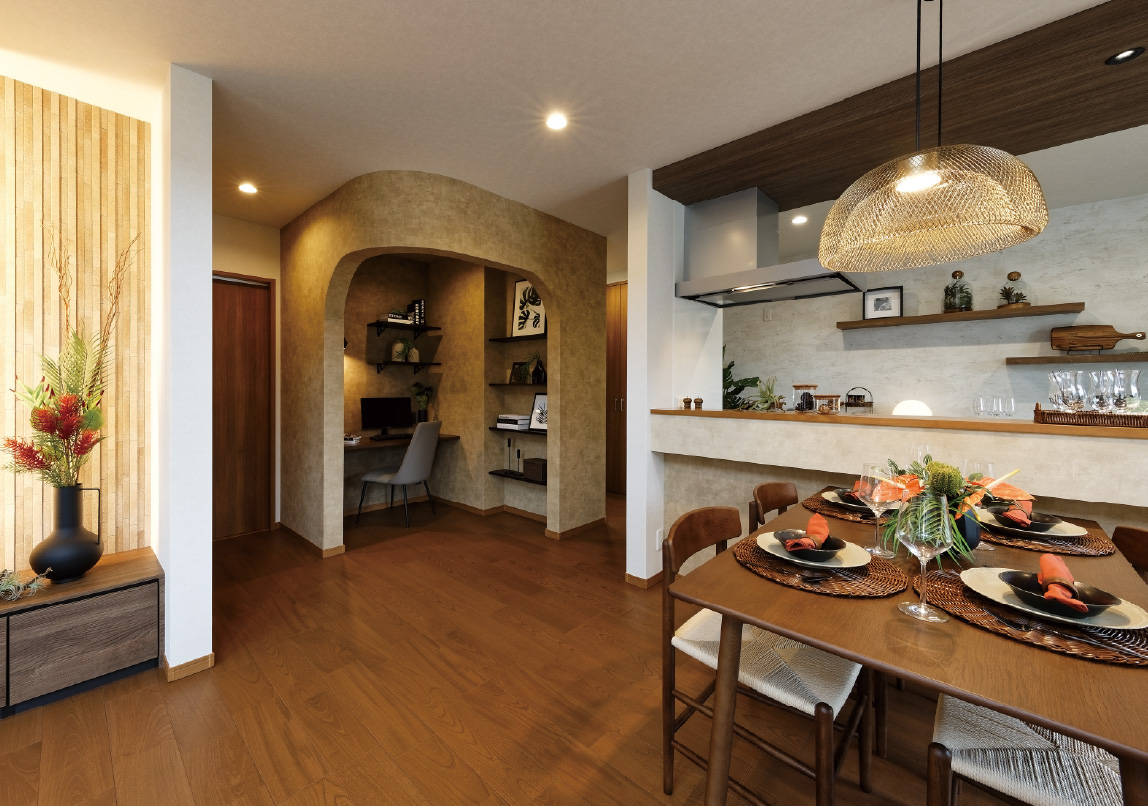 デザイン性にもこだわったダイニング・キッチン
