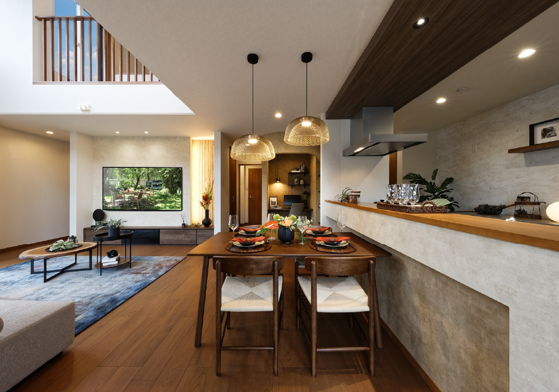 料理をしながらも、家族とつながる