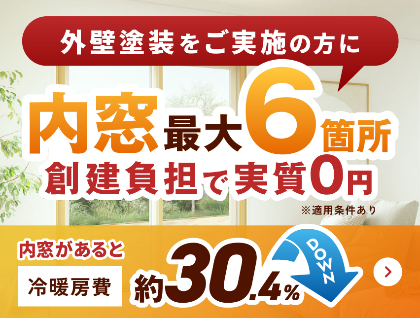 内窓6箇所無料プレゼント