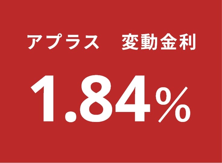 アプラス 変動金利 1.84%